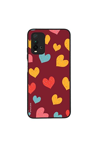 OEM Θήκη Sonique Heart Series για Xiaomi Redmi 9T Μπορντώ