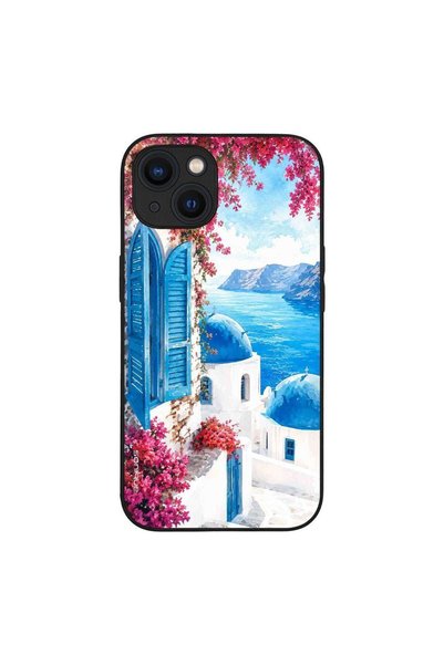 OEM Θήκη Sonique Greek Island Muse Series για Apple iPhone 13 Σαντορινό Γαλάζιο