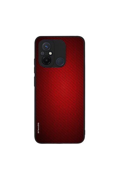 OEM Θήκη Sonique Carbon Series για Xiaomi Redmi 12C Κόκκινο