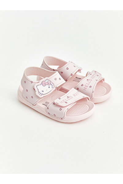 LC Waikiki Vizyon New Season Pink Printed Girls' Sandals