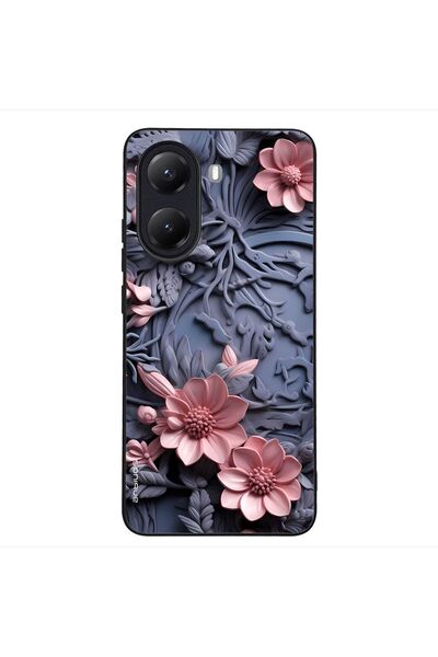 OEM Θήκη Sonique 3D Flower Series για Xiaomi Poco X7 Pro 5G Ροζ 02