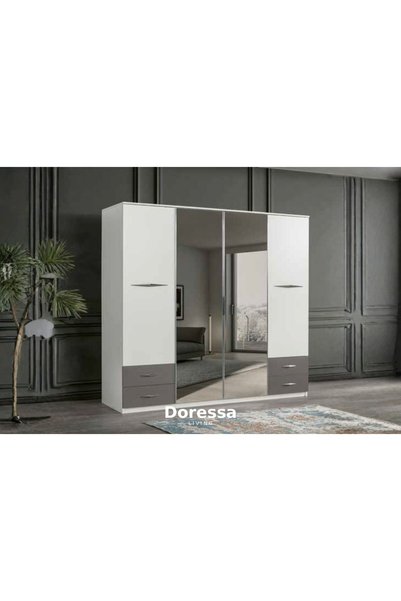 Doressa Living Label 4 Kapılı Gardırop