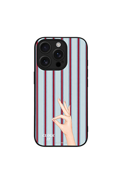 OEM Θήκη Sonique Σειράς Stripe Stories για Apple iPhone 16 Pro Clock It