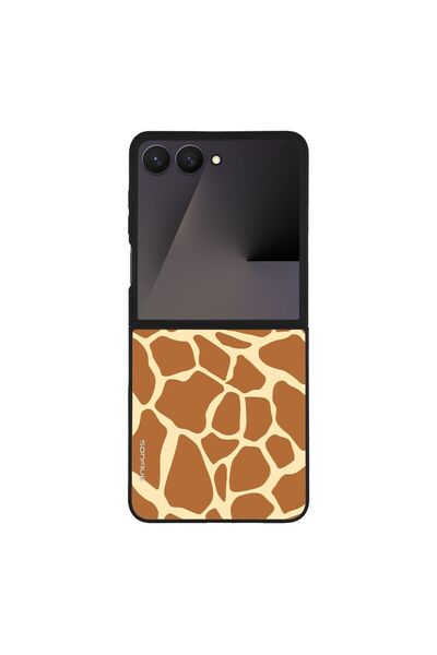 OEM Θήκη Sonique Animal Print Series για Samsung Galaxy Z Flip 7 Giraffe 02