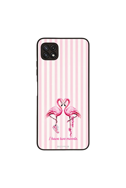 OEM Θήκη Sonique Stripe Stories Series για Samsung Galaxy A22 5G Φλαμίνγκο