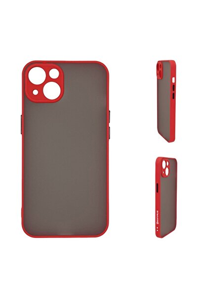 OEM Θήκη Σιλικόνης Color Button Bumper Sonique Apple iPhone 14 Κόκκινο