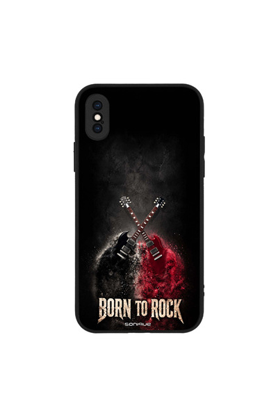 OEM Θήκη Sonique Ανδρική Έκδοση για Apple iPhone X / iPhone XS Born to Rock