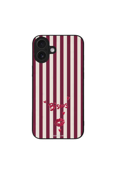 OEM Θήκη Sonique Stripe Stories Series για Apple iPhone 16 Plus Φιλάκια