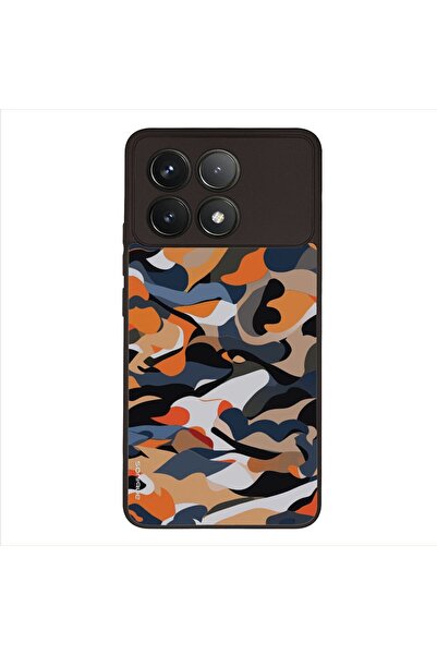 OEM Θήκη Sonique Camouflage Army Series για Xiaomi Poco F6 Pro 5G Πορτοκαλί