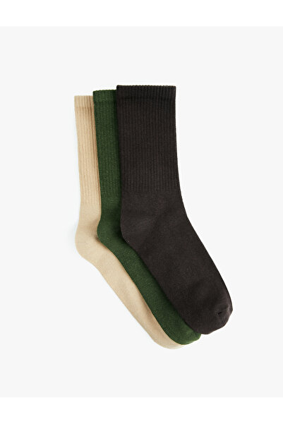 Koton Cotton 3-Piece Tennis Sock Set