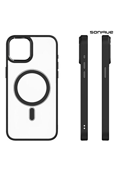 OEM Θήκη Magnetic MagMetal Sonique Apple iPhone 15 Μαύρο