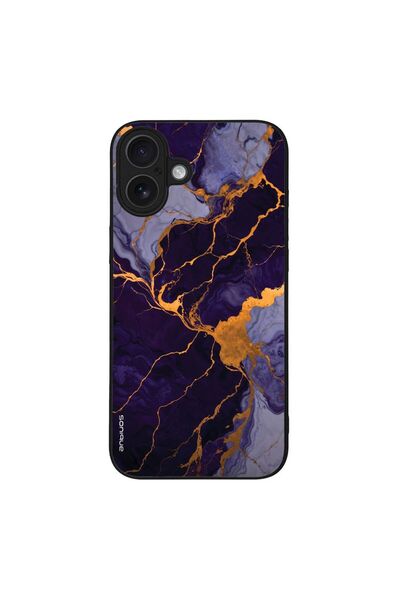 OEM Θήκη Sonique Marble Series για Apple iPhone 16 Plus Μωβ