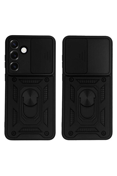 OEM Θήκη Ring Armor CamPro Sonique για Samsung Galaxy S25 Plus Μαύρο