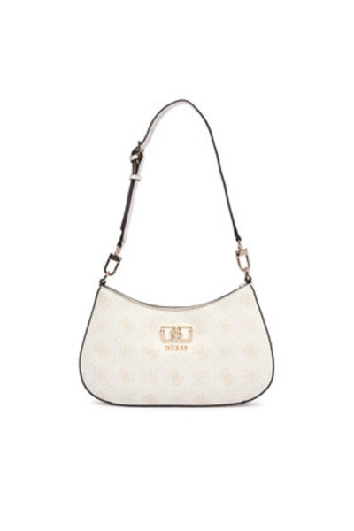 Guess Geantă Emelie Logo HWGP99 28180 Ecru