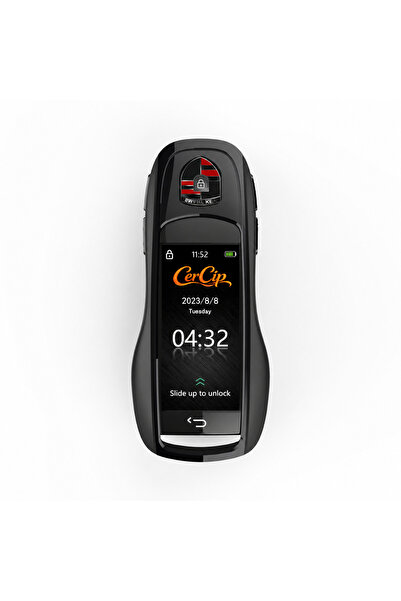 CerCip Smart Car Key with display SK09 Black, Keyless Entry Activation, 4 but...