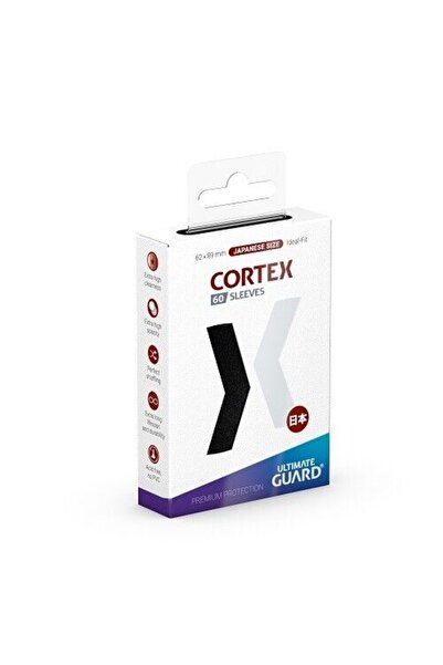 Ultimate Guard Cortex Sleeves Japanese Size Μαύρο (60) (UGD011175)