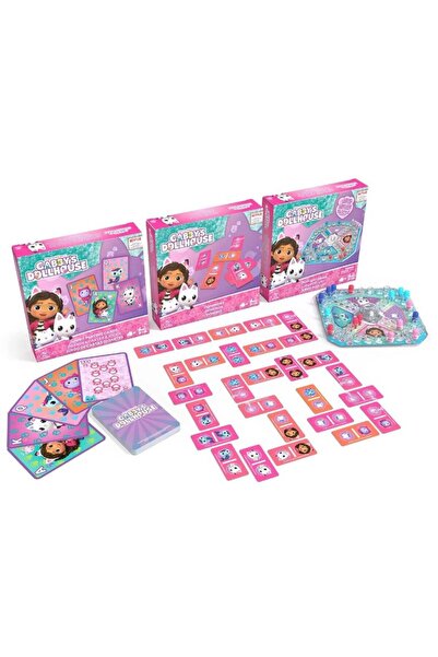 Spin Masters Σετ 3 Χ Επιτραπέζια Παιχνίδια Gabby's Dollhouse SPIN MASTER (606...