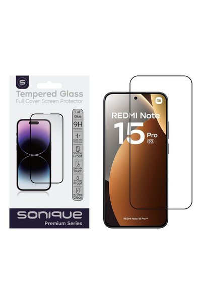 OEM Hardy Glass Sonique Premium Series HD Full Cover 9H Xiaomi Redmi Note 15 ...