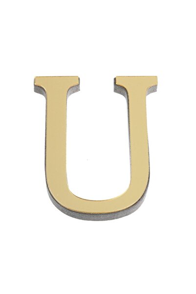 Choice21 U 10CM 26 English Letters Wall Sticker 3D Mirror Acrylic Gold Wall S...
