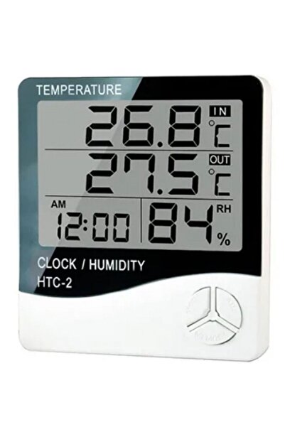 HTC -2 Digital Thermometer Hygrometer Electronic LCD Display Temperature Humi...