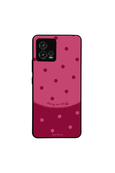 OEM Θήκη Sonique Delulu Polka Era Series για Motorola Moto G72 Top Cherry