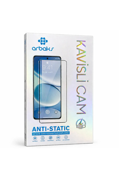 Redmi Note 15 – Arbaks ARB-004 Anti-Static Kavisli Cam Ekran Koruyucu