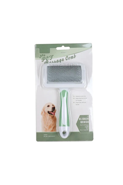 Choice green Pet Comb Stainless Steel Needle Comb Dog Cat Hair Removal Floati...