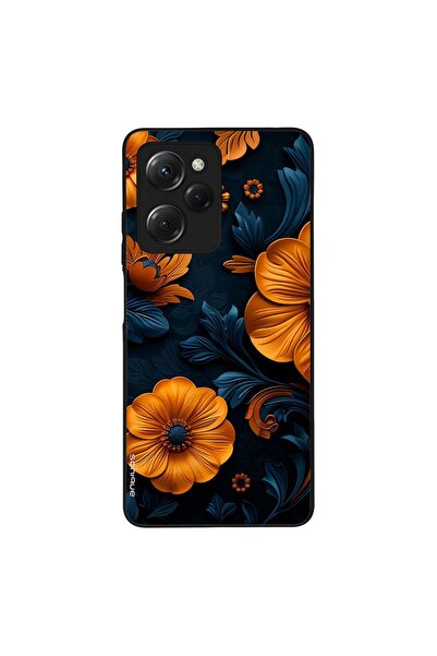 OEM Θήκη Sonique 3D Flower Series για Xiaomi Poco X5 Pro 5G Πορτοκαλί 01