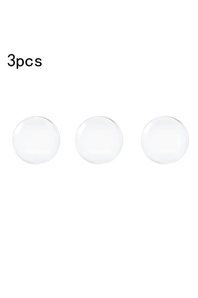 choice2 40x8mm Circle-3pcs Door Knob Wall Shield Clear Soft Rubber Door Stopp...