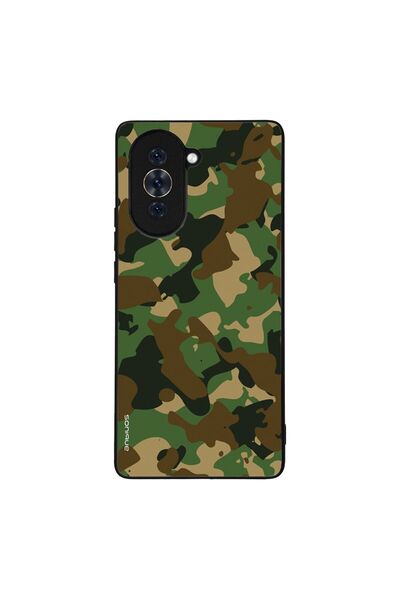 OEM Θήκη Sonique Camouflage Army Series για Huawei Nova 10 Πράσινο
