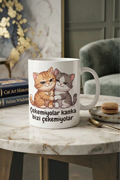 Gzl55 Çekemiyolar kanka bizi çekemiyolar baskılı kupa bardak