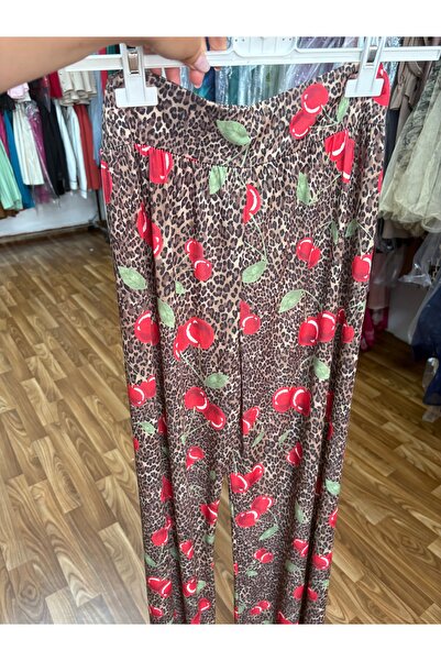 Sienna Fashion Pantaloni animal print si cirese
