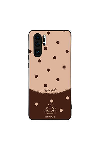 OEM Θήκη Sonique Delulu Polka Era Series για Huawei P30 Pro Coffee First
