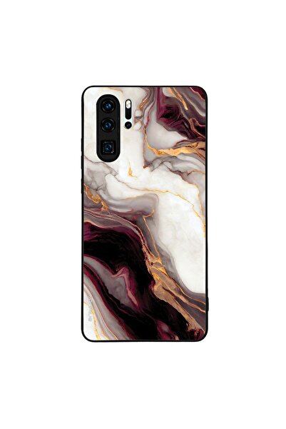 OEM Θήκη Sonique Marble Series για Huawei P30 Pro Μπορντώ