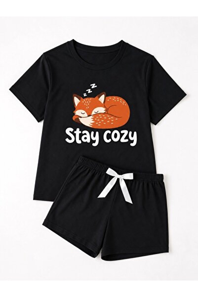 ALEYZA MODA Women's Short Sleeve Shorts Pajama Set – Comfortable and Casual Wear