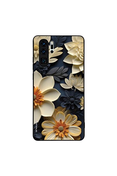 OEM Θήκη Sonique 3D Flower Series για Huawei P30 Pro Εκρού