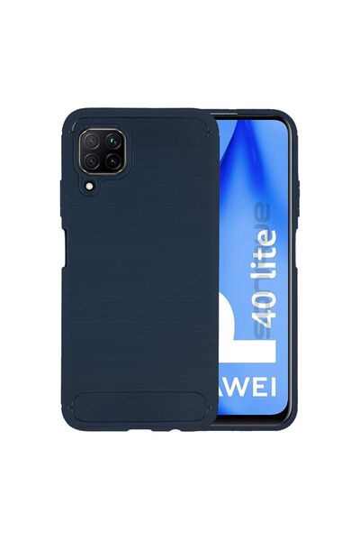 OEM Θήκη Σιλικόνης Sonique Carbon Brushed Huawei P40 Lite Μπλέ