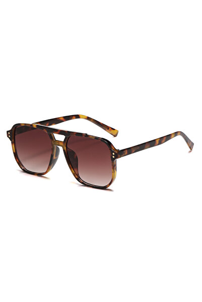 Choice1 hawksbill coffee Hiking Classic Square Anti Light Glasses Gradient Do...