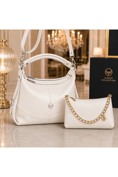 MODAMARKM Luxury Double Set Excellent Quality Shoulder and Handbags+Elegant G...