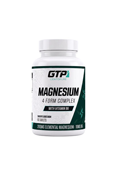 Gentopure 4 Form Magnesium + P-5-P - 200Mg / 60 Servings (60 Tablets)