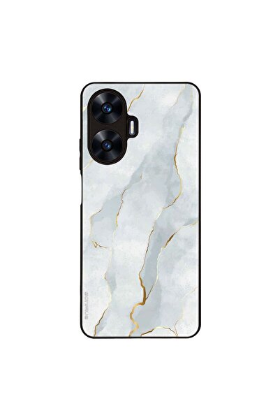 OEM Θήκη Sonique Marble Series για Realme C55 Λευκό 01