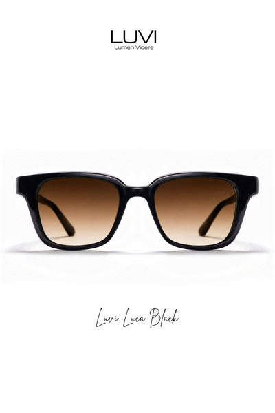 Lumen Videre Luvi Luca Black Uv400 Sunglasses – Choose Your Favorite Lens