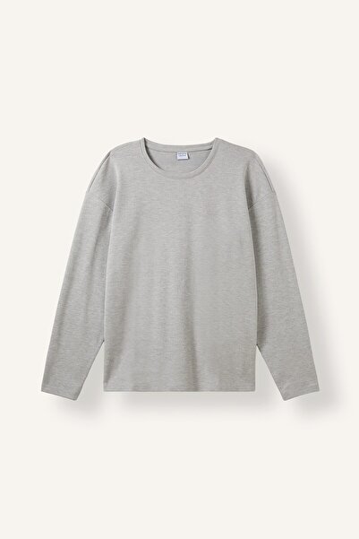 DeFacto Boxy Fit Crew Neck Cotton Long Sleeve T-Shirt G8213Ax26Au