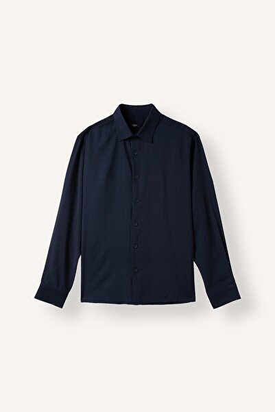 DeFacto Regular Fit Polo Collar Modal Long Sleeve Shirt H5254Ax26Au