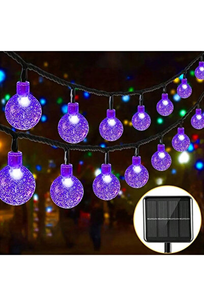 Choice 5M 20LEDs Purple light LED Solar String Lights Outdoor Crystal Ball St...