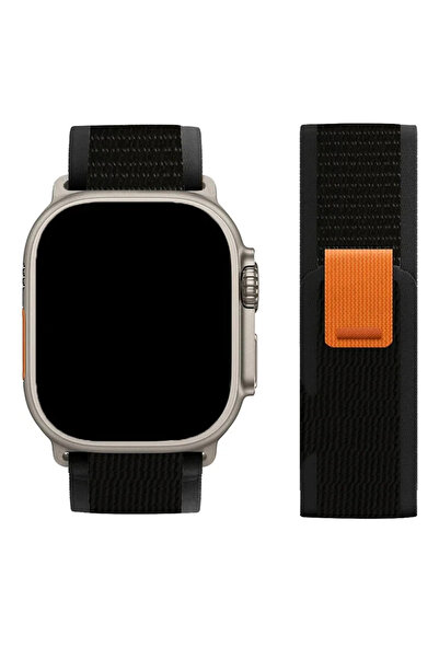 Choice27 38mm-40mm-41mm Dark Black 4 Nylon Trail loop correa For Watch Ultra ...