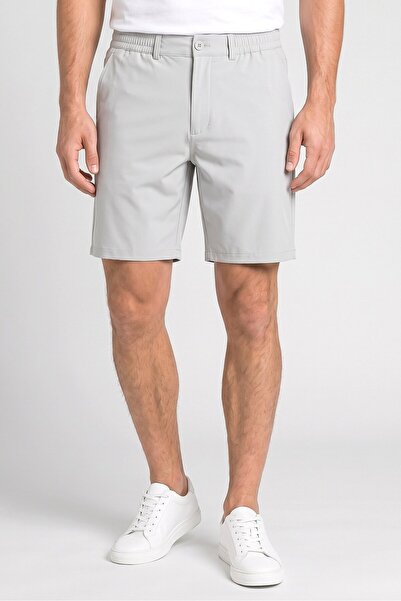 RBX Men Sportswear Fit Outdoor Shorts, Light Grey