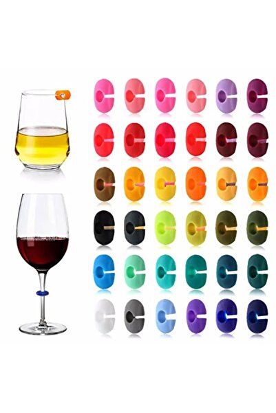 Choice1 mix color 24 pcs Silicone Wine Glass Marker Juice Champagne Cup Goble...