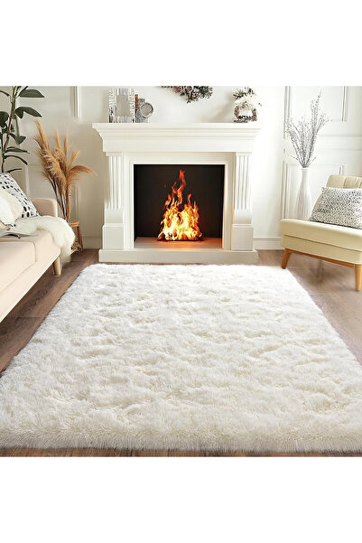 GGEROU Rugs For Living Room,Soft Fluffy Area Rug Bedroom Living Room Shaggy W...