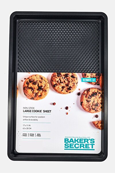 Baker's Secret Non-Stick Large cookie Sheet, Black